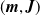 left parenthesis bold italic m comma bold italic upper J right parenthesis