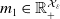 m 1 element of double struck upper R Subscript plus Superscript script upper X Super Subscript epsilon