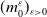 left parenthesis m 0 Superscript epsilon Baseline right parenthesis Subscript epsilon greater than 0