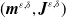 left parenthesis bold italic m Superscript epsilon comma delta Baseline comma bold italic upper J Superscript epsilon comma delta Baseline right parenthesis
