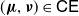 left parenthesis bold italic mu comma bold italic nu right parenthesis element of sans serif upper C sans serif upper E