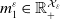 m 1 Superscript epsilon Baseline element of double struck upper R Subscript plus Superscript script upper X Super Subscript epsilon
