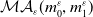 script upper M script upper A Subscript epsilon Baseline left parenthesis m 0 Superscript epsilon Baseline comma m 1 Superscript epsilon Baseline right parenthesis