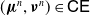 left parenthesis bold italic mu Superscript n Baseline comma bold italic nu Superscript n Baseline right parenthesis element of sans serif upper C sans serif upper E