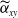 alpha overtilde Subscript x y