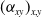 left parenthesis alpha Subscript x y Baseline right parenthesis Subscript x comma y