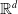 double struck upper R Superscript d