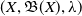 left parenthesis upper X comma German upper B left parenthesis upper X right parenthesis comma lamda right parenthesis