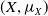 left parenthesis upper X comma mu Subscript upper X Baseline right parenthesis