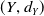 left parenthesis upper Y comma d Subscript upper Y Baseline right parenthesis
