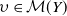 upsilon element of script upper M left parenthesis upper Y right parenthesis