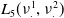 upper L 5 left parenthesis nu Subscript dot Superscript 1 Baseline comma nu Subscript dot Superscript 2 Baseline right parenthesis