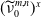 left parenthesis nu overtilde Subscript 0 Superscript m comma n Baseline right parenthesis Superscript x