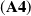 left parenthesis bold upper A 4 right parenthesis