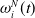 omega Subscript i Superscript upper N Baseline left parenthesis t right parenthesis