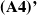 bold left parenthesis upper A 4 right parenthesis prime