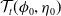 script upper T Subscript t Baseline left parenthesis phi 0 comma eta 0 right parenthesis