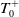 upper T 0 Superscript plus