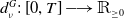 d Subscript nu Superscript upper G Baseline colon left bracket 0 comma upper T right bracket long right arrow double struck upper R Subscript greater than or equals 0 Baseline