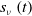 s Subscript nu Baseline left parenthesis t right parenthesis
