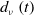 d Subscript nu Baseline left parenthesis t right parenthesis