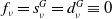 f Subscript nu Baseline equals s Subscript nu Superscript upper G Baseline equals d Subscript nu Superscript upper G Baseline identical to 0