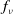 f Subscript nu