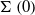 normal upper Sigma left parenthesis 0 right parenthesis