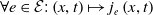 for all e element of script upper E colon left parenthesis x comma t right parenthesis right arrow from bar j Subscript e Baseline left parenthesis x comma t right parenthesis