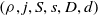 left parenthesis rho comma j comma upper S comma s comma upper D comma d right parenthesis