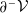 partial differential Superscript minus Baseline script upper V