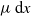 mu normal d x