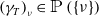 left parenthesis gamma Subscript upper T Baseline right parenthesis Subscript nu Baseline element of double struck upper P left parenthesis StartSet nu EndSet right parenthesis