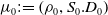 mu 0 colon equals left parenthesis rho 0 comma upper S 0 period upper D 0 right parenthesis