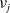 nu Subscript j