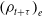 left parenthesis rho Subscript t plus tau Baseline right parenthesis Subscript e