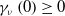 gamma Subscript nu Baseline left parenthesis 0 right parenthesis greater than or equals 0
