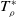 upper T Subscript rho Superscript asterisk