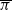 pi overbar