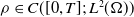 rho element of upper C left parenthesis left bracket 0 comma upper T right bracket semicolon upper L squared left parenthesis normal upper Omega right parenthesis right parenthesis