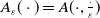 upper A Subscript epsilon Baseline left parenthesis dot right parenthesis equals upper A left parenthesis dot comma StartFraction dot Over epsilon EndFraction right parenthesis