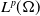 upper L Superscript p Baseline left parenthesis normal upper Omega right parenthesis