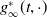 g Subscript normal infinity Superscript asterisk Baseline left parenthesis t comma dot right parenthesis