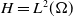 upper H equals upper L squared left parenthesis normal upper Omega right parenthesis