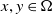 x comma y element of normal upper Omega