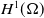 upper H Superscript 1 Baseline left parenthesis normal upper Omega right parenthesis