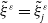 xi overtilde Superscript epsilon Baseline equals xi overtilde Subscript j Superscript epsilon