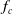 f Subscript c
