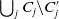 union Underscript j Endscripts upper C Subscript j minus upper C prime Subscript j