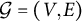 script upper G equals left parenthesis upper V comma upper E right parenthesis